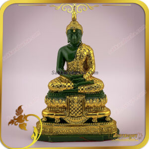 พระแก้วมรกต หน้าตัก 5 นิ้ว  ทรงเครื่องฤดูฝน งานปิดทองสวยงาม