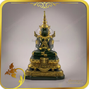 พระแก้วมรกต หน้าตัก 5 นิ้ว ทรงเครื่องฤดูร้อน งานปิดทองสวยงาม