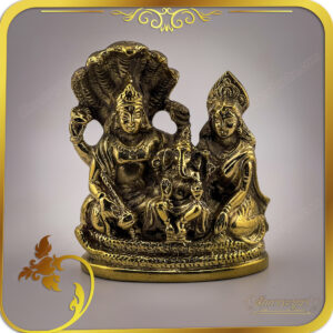 รูปหล่อลอยองค์ ทองเหลือง พระนารายณ์ พระแม่ลักษมี พระพิฆเนศ