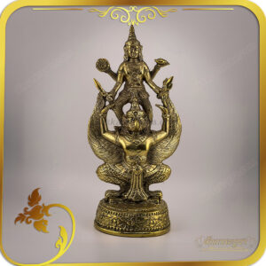 รูปหล่อลอยองค์ ทองเหลือง พระนารายณ์ทรงครุฑ