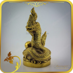 รูปหล่อลอยองค์ ทองเหลือง พญานาค