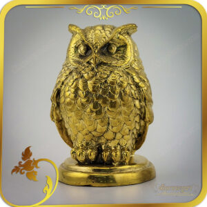 รูปหล่อลอยองค์ ทองเหลือง นกฮูก