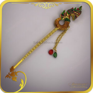 ปิ่นปักผม พญานาค 2 สี เขียว น้ำเงิน